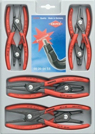 Набор съемников стопорных колец KNIPEX 8 предметов 002004SB [KN-002004SB]