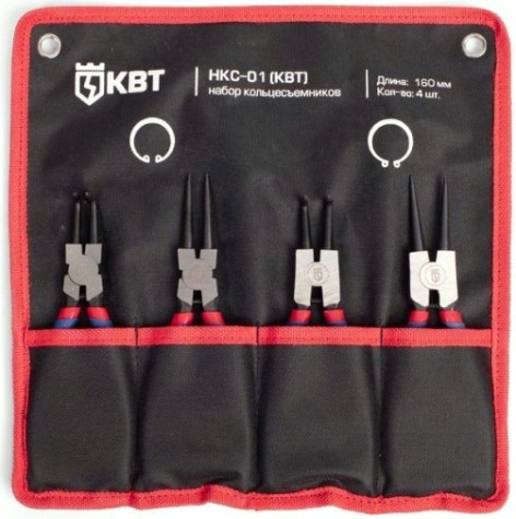 Набор съемников стопорных колец КВТ "МАСТЕР" НКС-01 [77442]