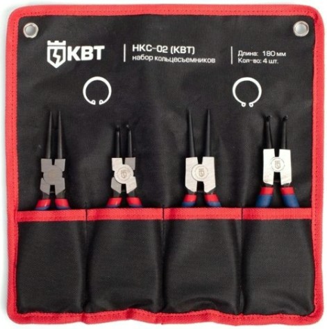 Набор съемников стопорных колец КВТ "МАСТЕР" НКС-02 [77443]