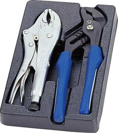 Набор шарнирно-губцевого инструмента KING TONY 2 предмета ложемент 9-40102GP [9-40102GP]