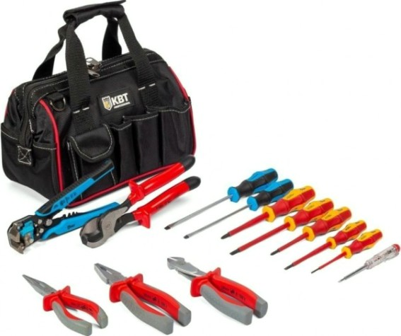 Набор шарнирно-губцевого инструмента КВТ НИЭ-07 эксплуатационщик [87135]