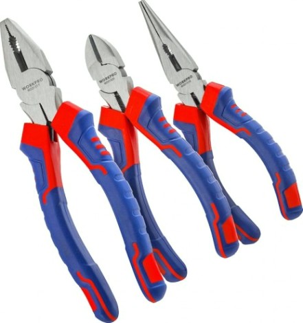 Набор шарнирно-губцевого инструмента WORKPRO WP201007 3 предмета