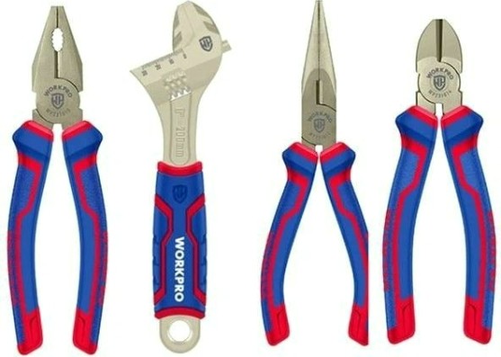 Набор шарнирно-губцевого инструмента WORKPRO WP201009 4шт.