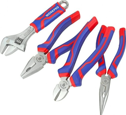 Набор шарнирно-губцевого инструмента WORKPRO WP201009 4шт.