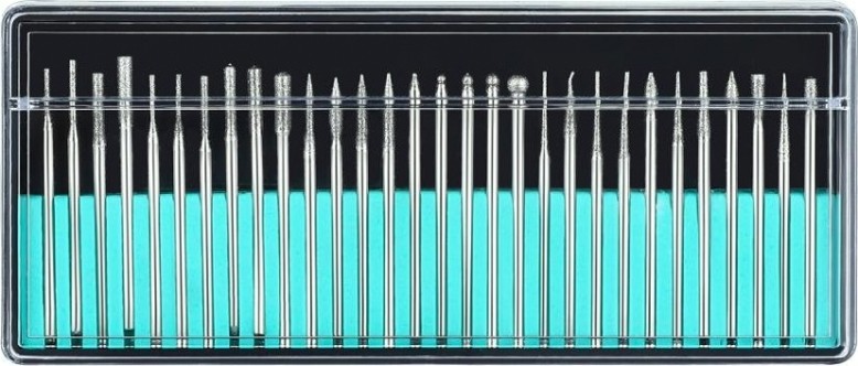 Набор шарошек DEKO RT30 с алмазным напылением для гравера 30 шт [065-0678]