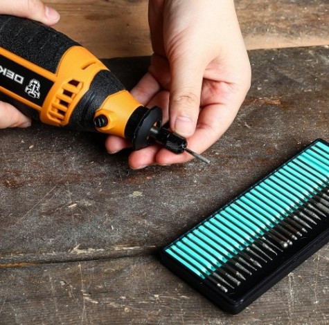 Набор шарошек DEKO RT30 с алмазным напылением для гравера 30 шт [065-0678]