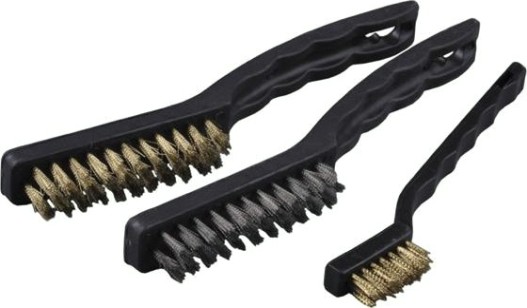 Набор щеток STAYER "MASTER" 3515-Н3 3 шт., стальные с пластмассовой ручкой [3515-H3]