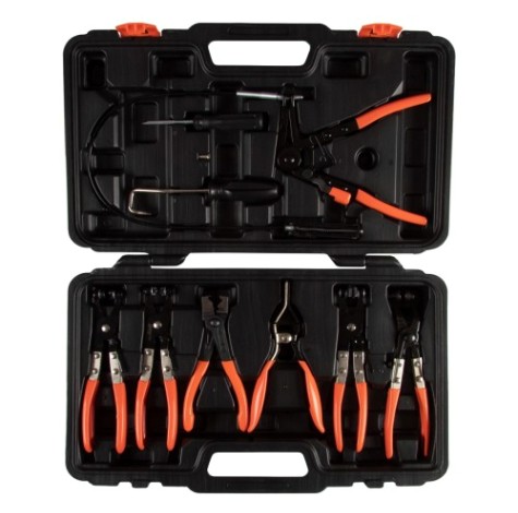 Набор щипцов для пружинных хомутов Affix AF10330010C для системы охлаждения двигателя, кейс, 10 предмет Набор щипцов для пружинных хомутов Affix AF10330010C для системы охлаждения двигателя, кейс, 10 предмет