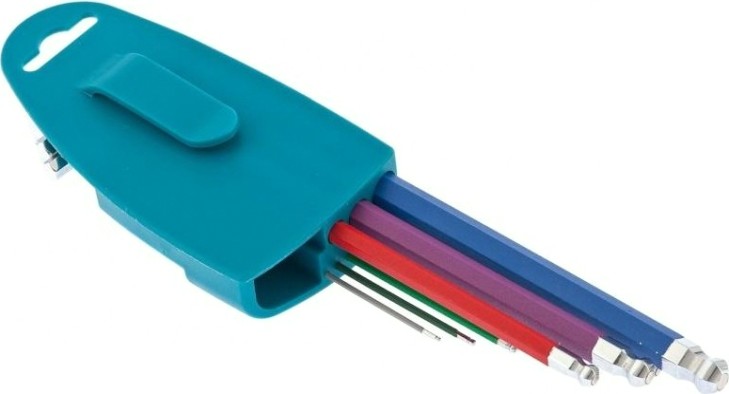 Набор шестигранников GROSS hex 1,5–10 мм, s2, магнит, экстрадлинные с шаровым окончанием [16400]