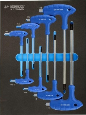 Набор шестигранников L - образных KING TONY 8 предметов ложемент 9-22108MRV [9-22108MRV]