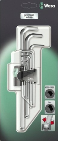 Набор шестигранников WERA 950 PKLS/9 SM SB 9 предметов WE-073594 [WE-073594]