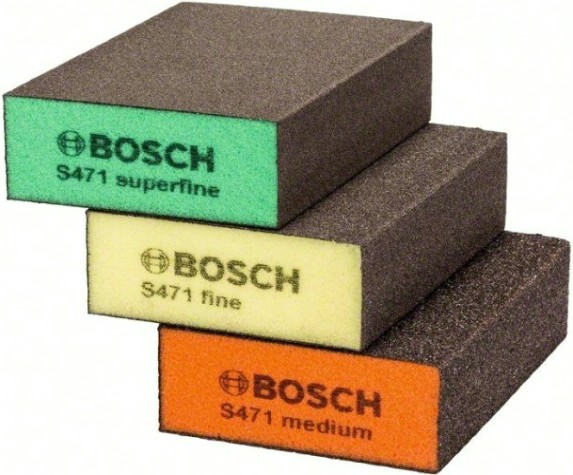 Набор шлифовальных губок (3шт.) BOSCH 69х97х26 мм S470 FINE [2608621253]