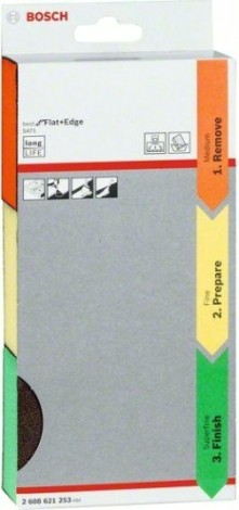 Набор шлифовальных губок (3шт.) BOSCH 69х97х26 мм S470 FINE [2608621253]