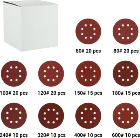 Набор шлифовальных кругов DEKO SD150 150 шт. [065-0671]