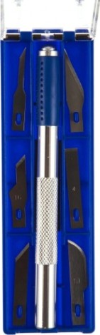 Набор скальпель REXANT 12-4917 со сменными лезвиями 7 предметов