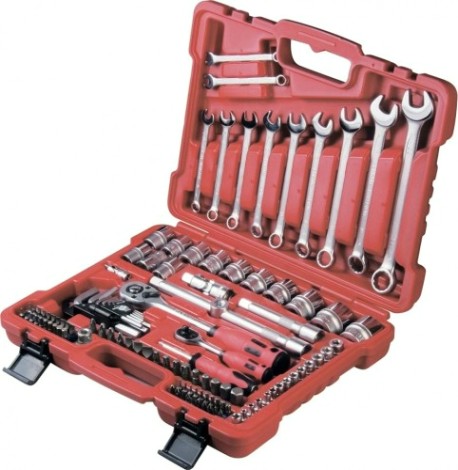 Набор слесарно-монтажный 1/4", 1/2" и 5/16" MATRIX 112 предмета, 13586 [13586]