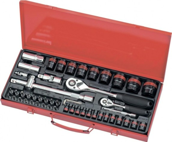 Набор слесарно-монтажный 1/4", 1/2" MATRIX 53 предмета, 13585 [13585]