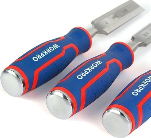 Набор стамесок WORKPRO WP201301 для высоких нагрузок 3шт Набор стамесок WORKPRO WP201301 для высоких нагрузок 3шт