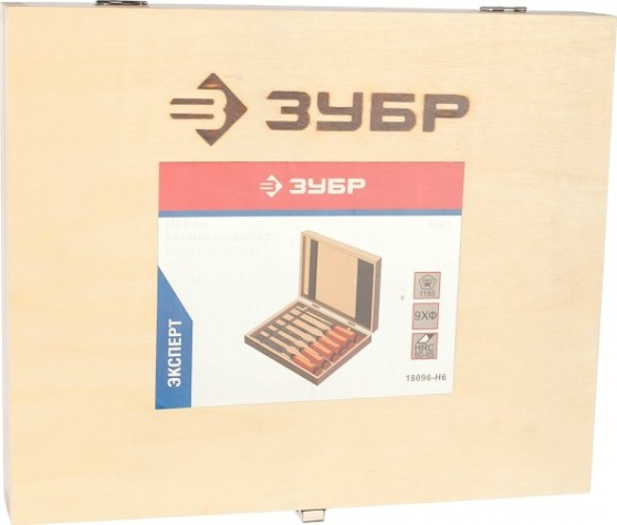 Набор стамесок ЗУБР ЭКСПЕРТ Классик 6/10/12/16/20/25мм, 6шт [18096-H6]