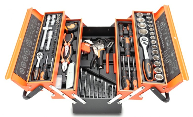 Набор столярно-слесарного инструмента GOODKING M-10085 многофункциональный, 85 предм.