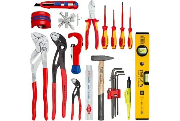 Набор столярно-слесарного инструмента KNIPEX KN-002150S Modular X18 в рюкзаке,17 предм.