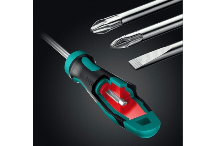 Набор столярно-слесарного инструмента KRAFTOOL GRAND-152 (1/2"+1/4"), универсальный 152 пр. [27978-H152]