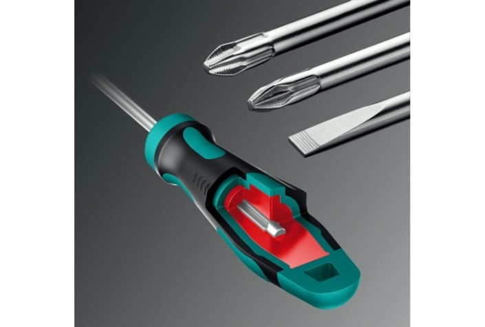 Набор столярно-слесарного инструмента KRAFTOOL GRAND-99 (1/2"+1/4"), универсальный 99 пр. [27978-H99]