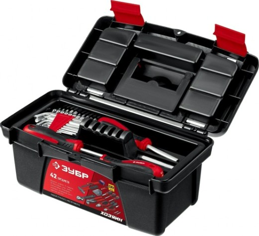 Набор столярно-слесарного инструмента ЗУБР Хозяин-42 для дома 42 пред. [22105]