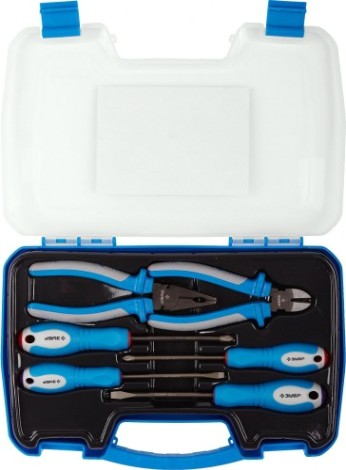 Набор столярно-слесарного инструмента ЗУБР ПРОФЕССИОНАЛ 6 шт [2201-H6_z01]