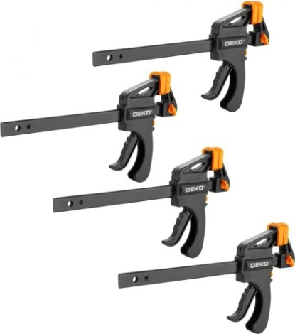 Набор струбцин DEKO CL150-4 быстрозажимных 150 мм 4 шт [065-0666]