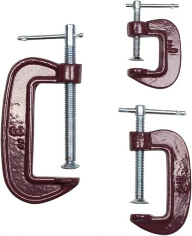 Набор струбцин G-образных Biber 85861 3шт. (25/50/75мм) [тов-078246]