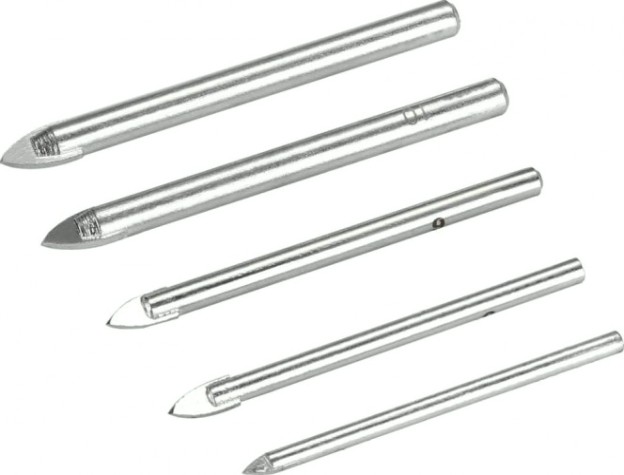 Набор сверл алмазных DEKO DH05-5 по стеклу 4-10 мм, 5 шт [065-0536]