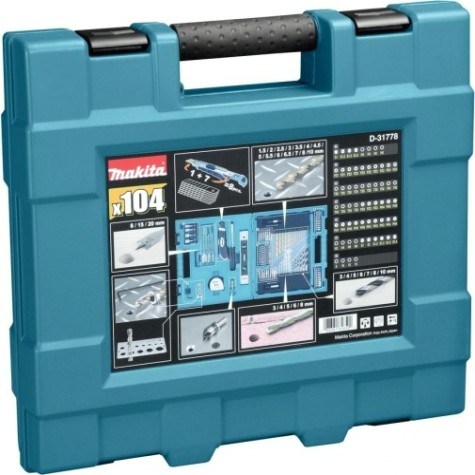 Набор сверл и бит MAKITA D-31778 MACCESS 104 предмета
