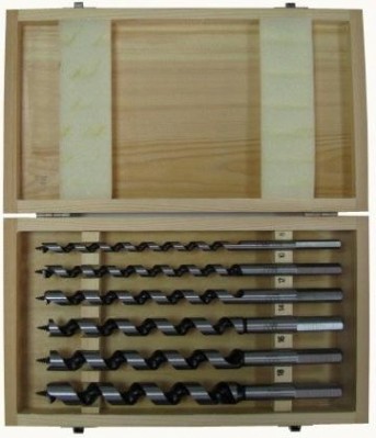 Набор сверл по дереву D.BOR винтовые, Lewis (10 - 12 - 14 - 16 - 18 - 20 х 230 мм.) 6 шт. [W-011-183306306D]