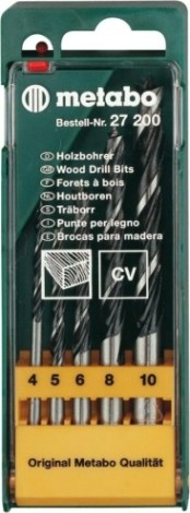 Набор сверл по дереву METABO 5 шт. 627200000 [627200000]