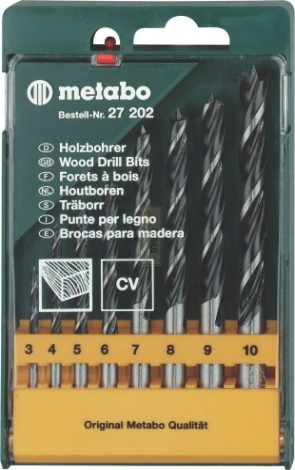 Набор сверл по дереву METABO 8 шт. 627202000 [627202000]
