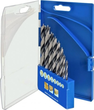 Набор сверл по дереву ПРАКТИКА "Профи" 8 шт 3,4,5,6,7,8,9,10 мм. [640-360]