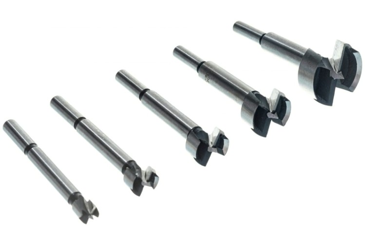 Набор сверл по дереву Sparta 10-15-20-25-35 мм, 5 шт форстнера в дерев. боксе, цилин.хвостовик// [704405]