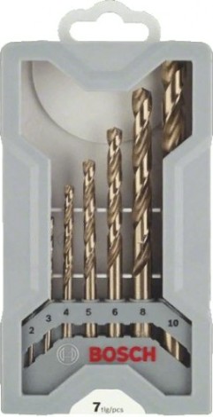 Набор сверл по металлу BOSCH HSS-Co 7 шт Mini X-Line D2-10 [2608589296]