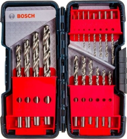 Набор сверл по металлу BOSCH HSS-G 18 шт ToughBox D1-10 [2607019578]