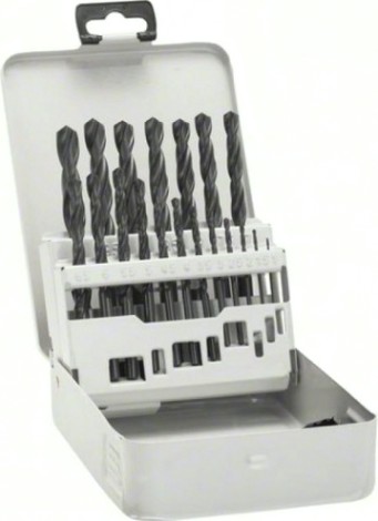 Набор сверл по металлу BOSCH HSS-G 19 шт D1-10 MetalBox кейс [2607018726]
