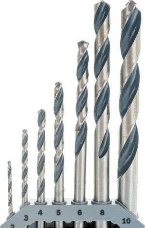 Набор сверл по металлу BOSCH HSS PointTeQ, Mini-X-Line (7шт) [2608577347]