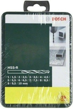 Набор сверл по металлу BOSCH HSS-R (1-10мм) 19 шт. Promoline [2607019435]
