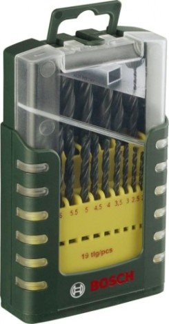 Набор сверл по металлу BOSCH HSS-R D1-10 19 шт [2607017151]