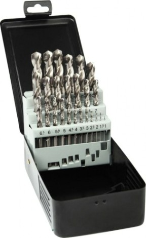 Набор сверл по металлу D.BOR HSS-G 25 шт. шлифованные, din 338 (1-13х0,5 мм) [D-TD-338-HSS-MS1-25]