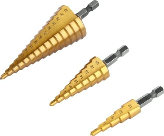 Набор сверл по металлу DEKO SD03 с шестигранным хвостовиком 12-32 мм, 3 шт [065-0533]