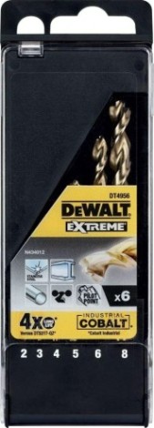 Набор сверл по металлу DeWALT HSS-R 6 шт. (2.0-8.0 мм) COBALT DT4956-QZ [DT4956-QZ]
