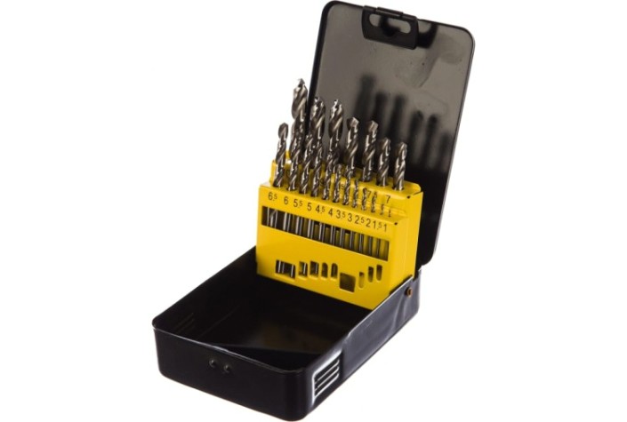 Набор сверл по металлу ГРАНИТ 165206 hss-g, 19 шт. Набор сверл по металлу ГРАНИТ 165206 hss-g, 19 шт.