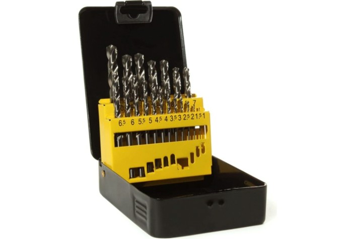 Набор сверл по металлу ГРАНИТ 165206 hss-g, 19 шт.