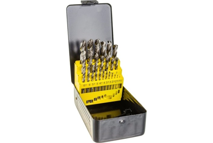 Набор сверл по металлу ГРАНИТ 165207 hss-g, 25 шт. Набор сверл по металлу ГРАНИТ 165207 hss-g, 25 шт.